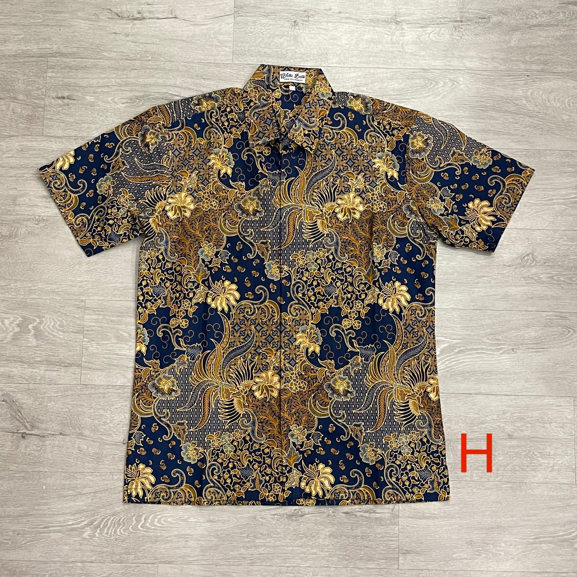 Batik print short sleeve shirts
