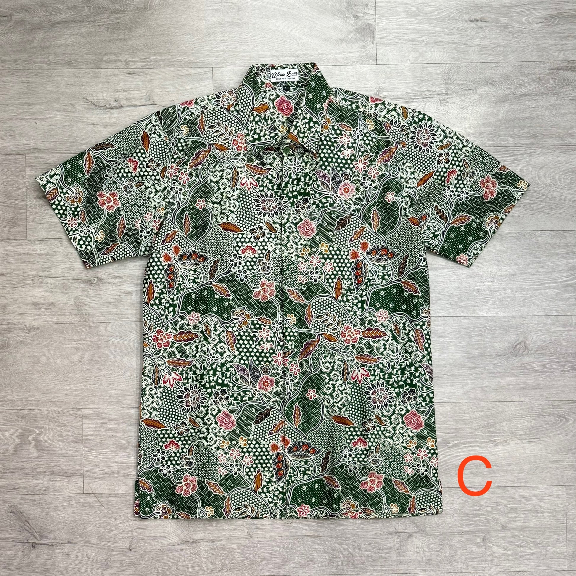 Batik print short sleeve shirts