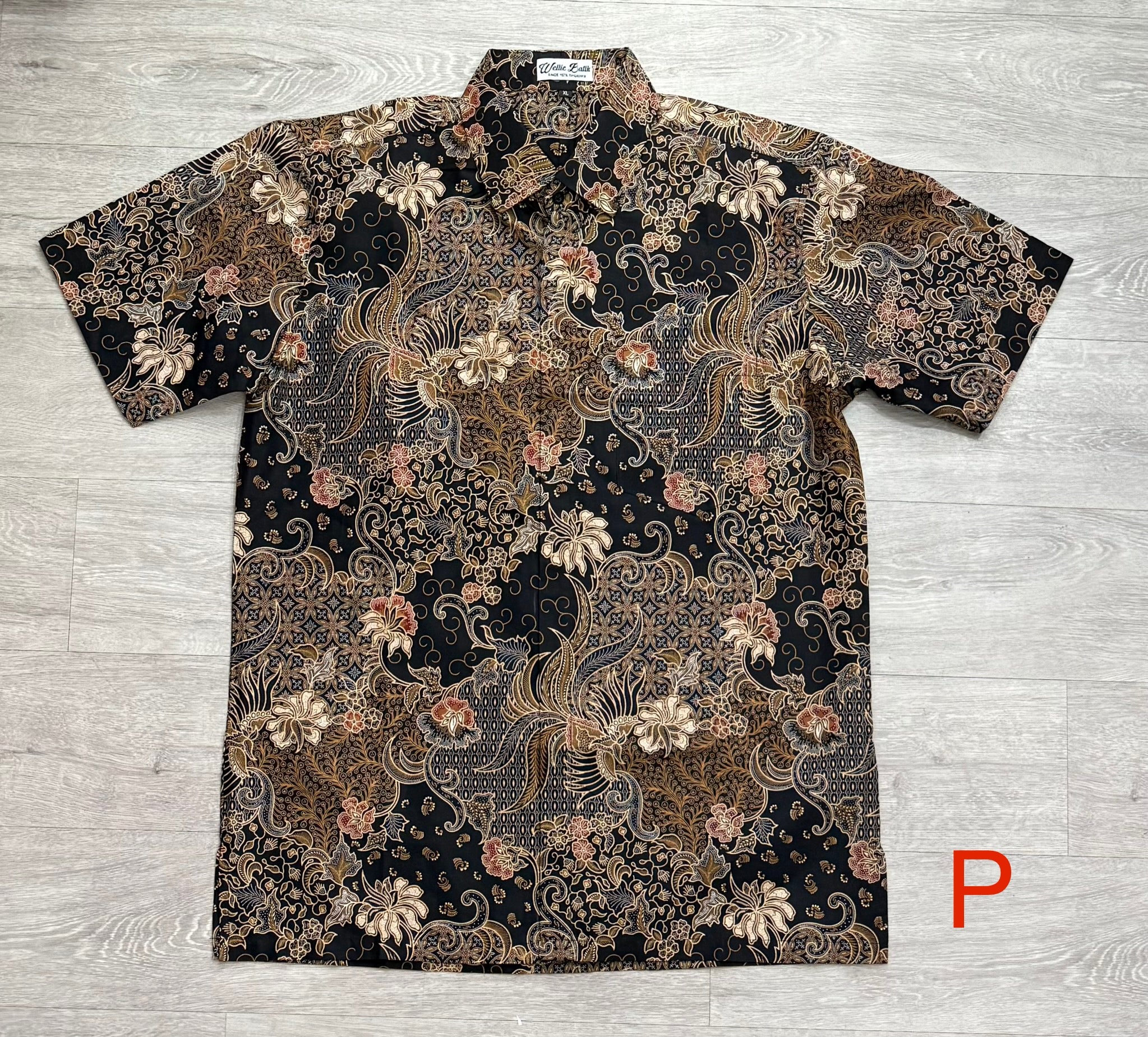 Batik print short sleeve shirts