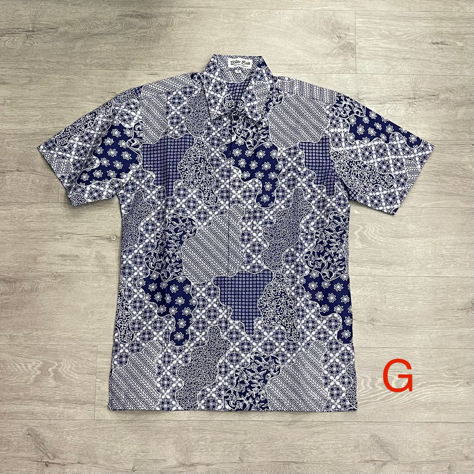 Batik print short sleeve shirts