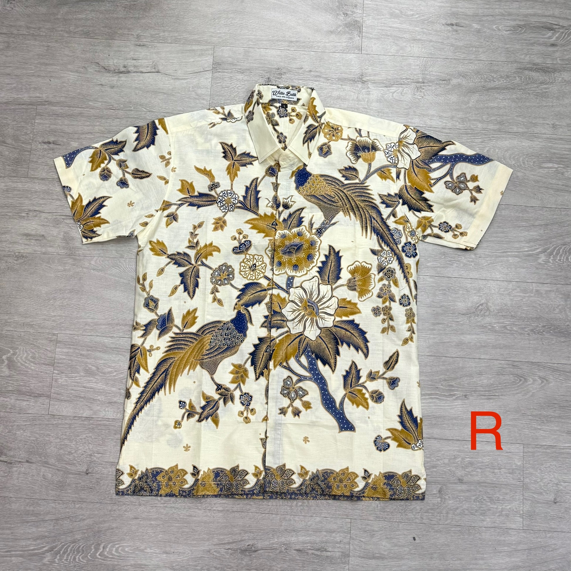 Batik print short sleeve shirts