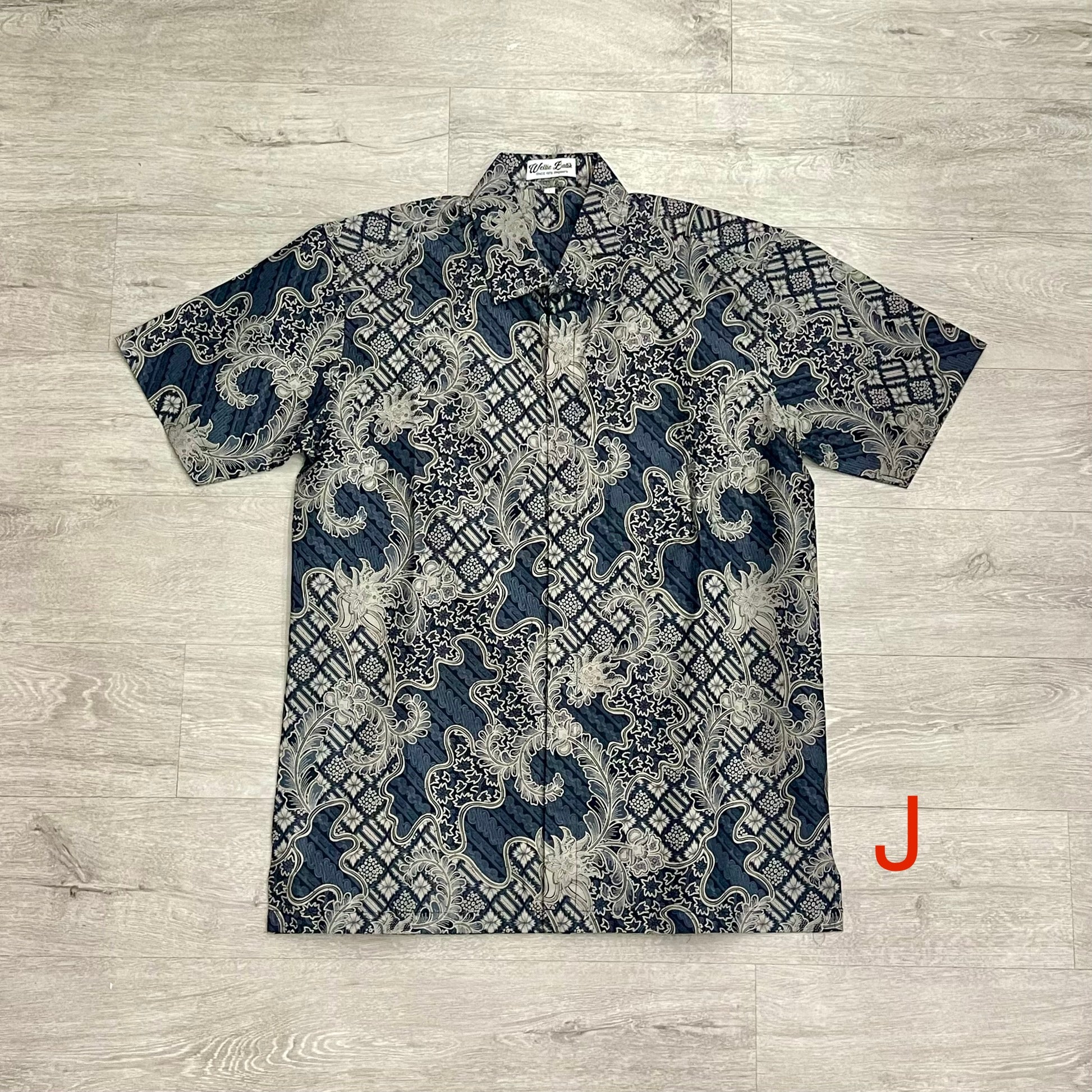 Batik print short sleeve shirts