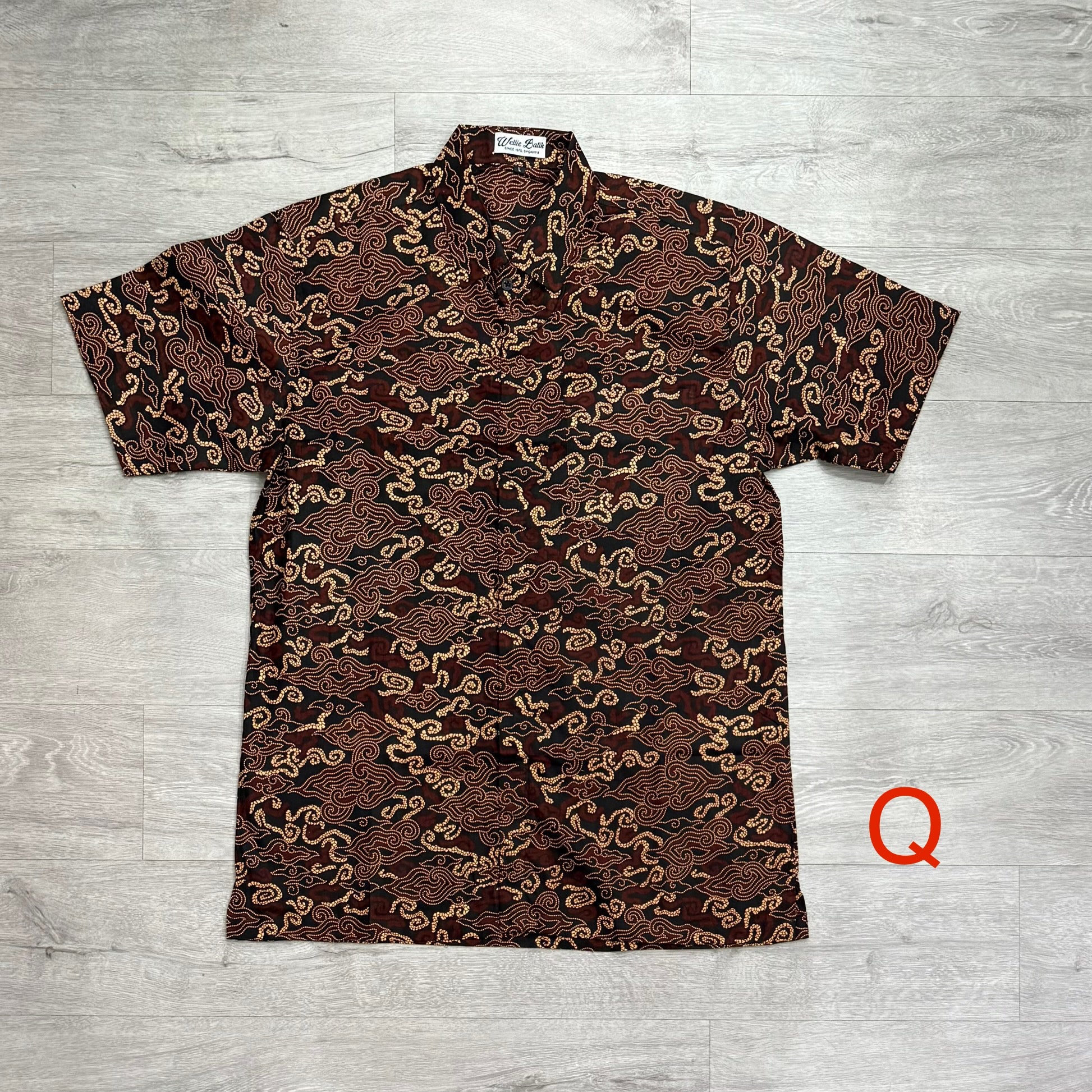 Batik print short sleeve shirts
