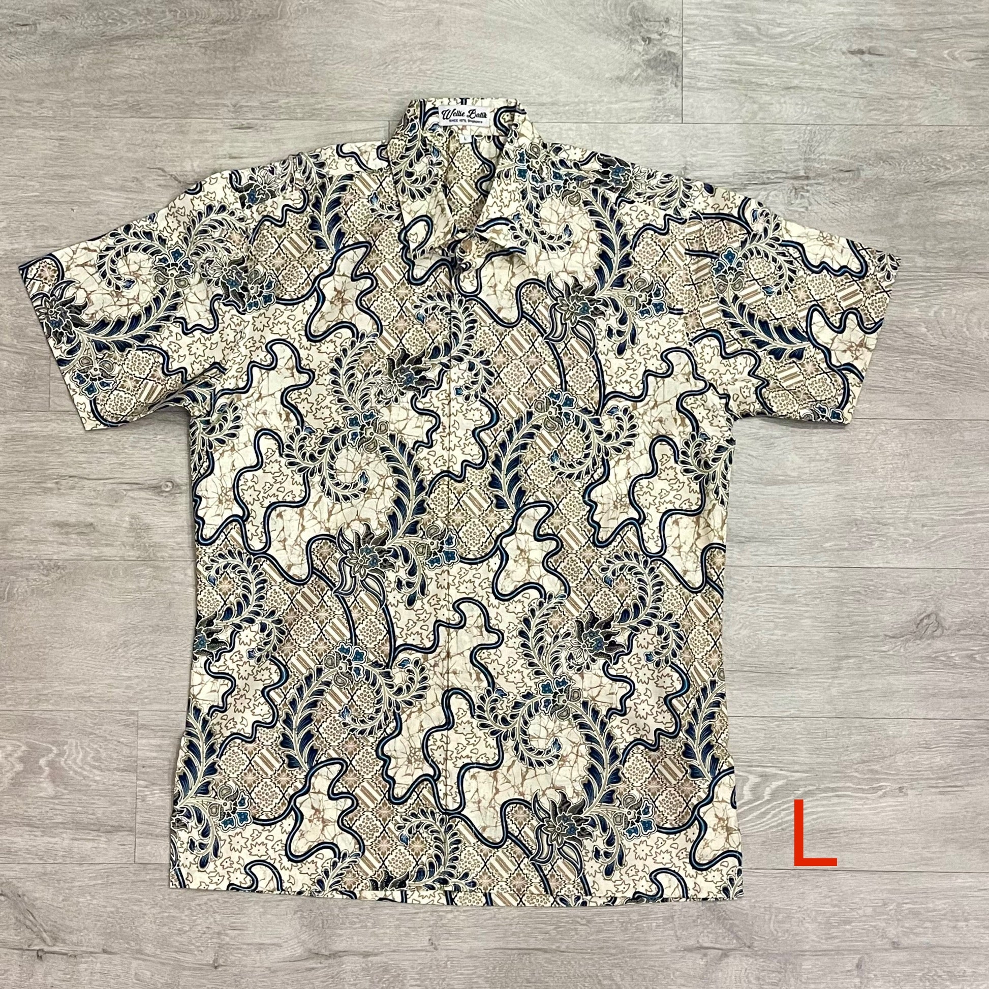 Batik print short sleeve shirts