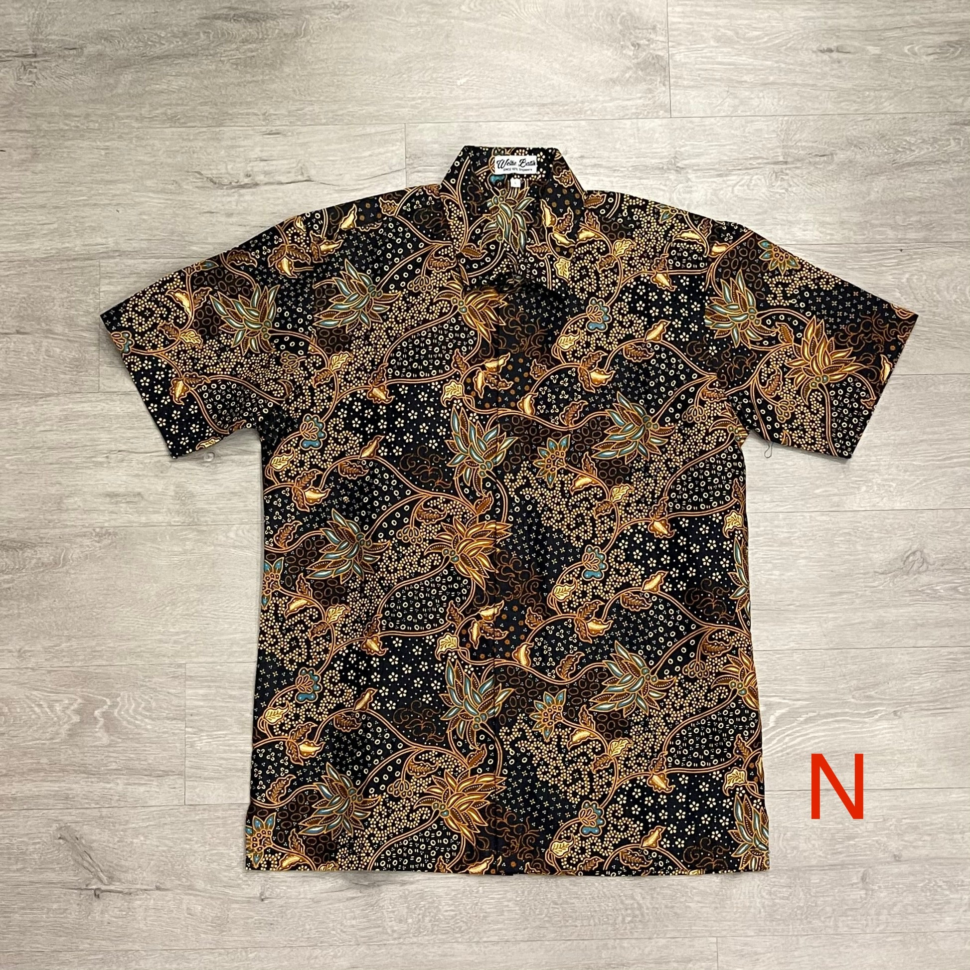 Batik print short sleeve shirts