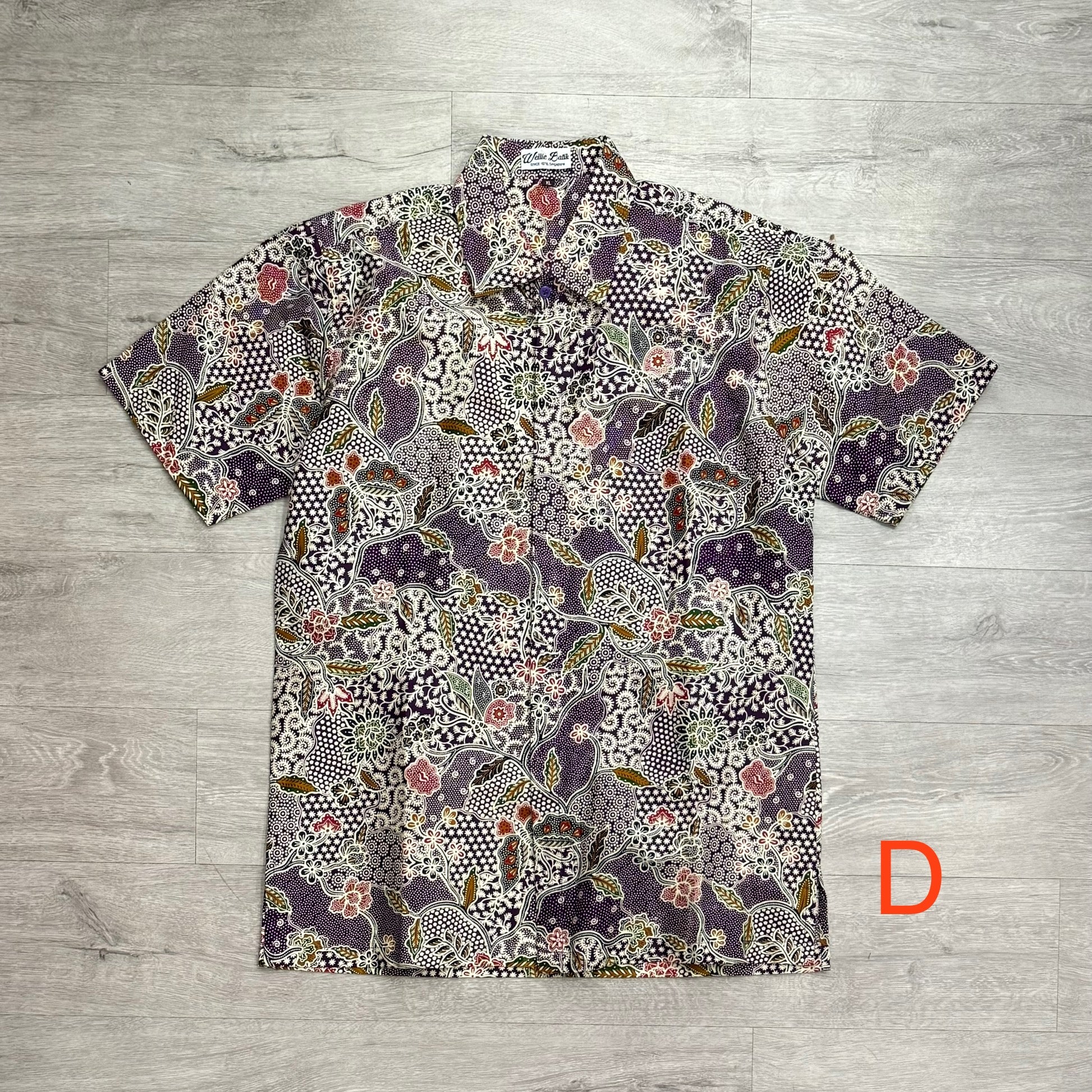 Batik print short sleeve shirts