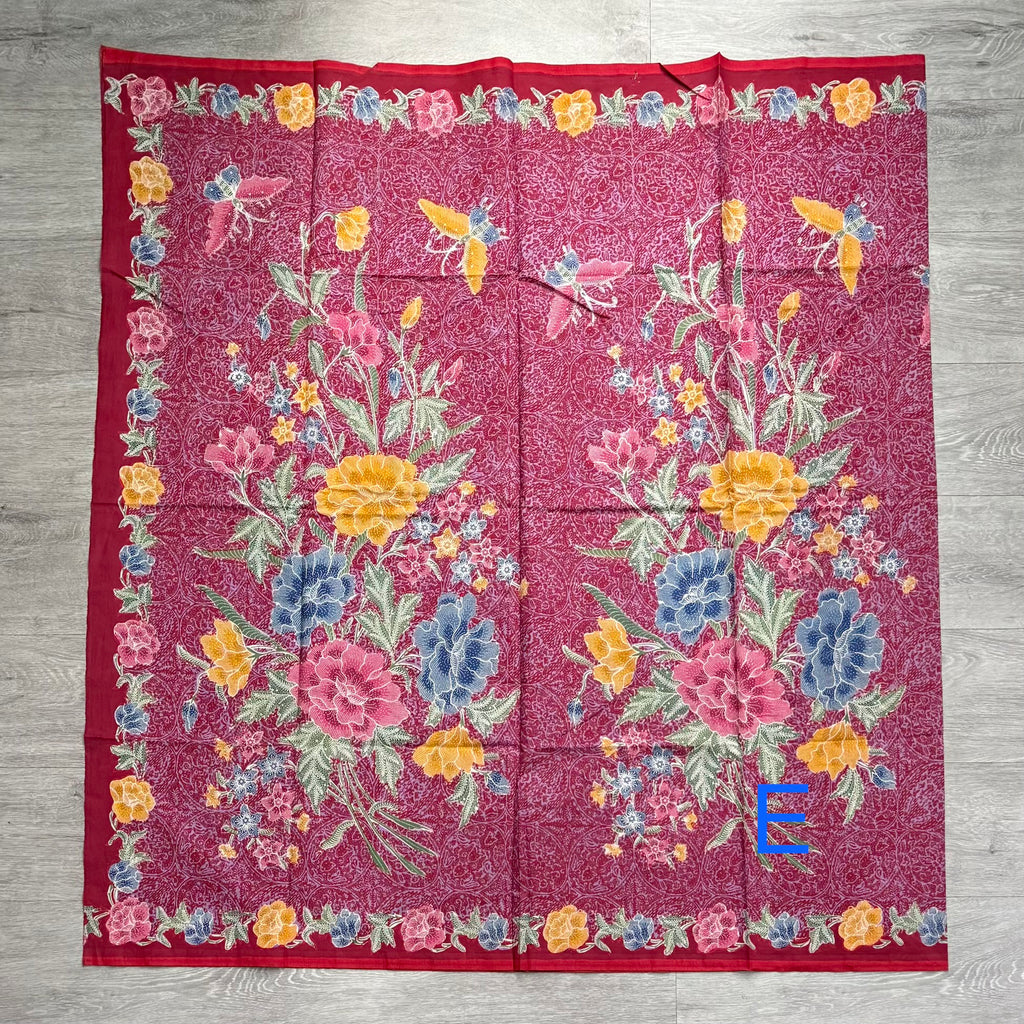 Had stamped batik fabrics