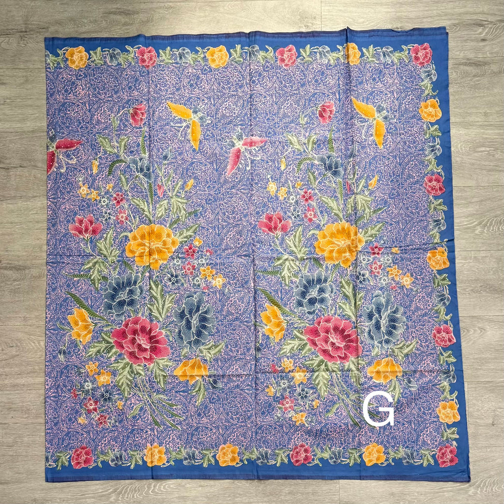 Had stamped batik fabrics