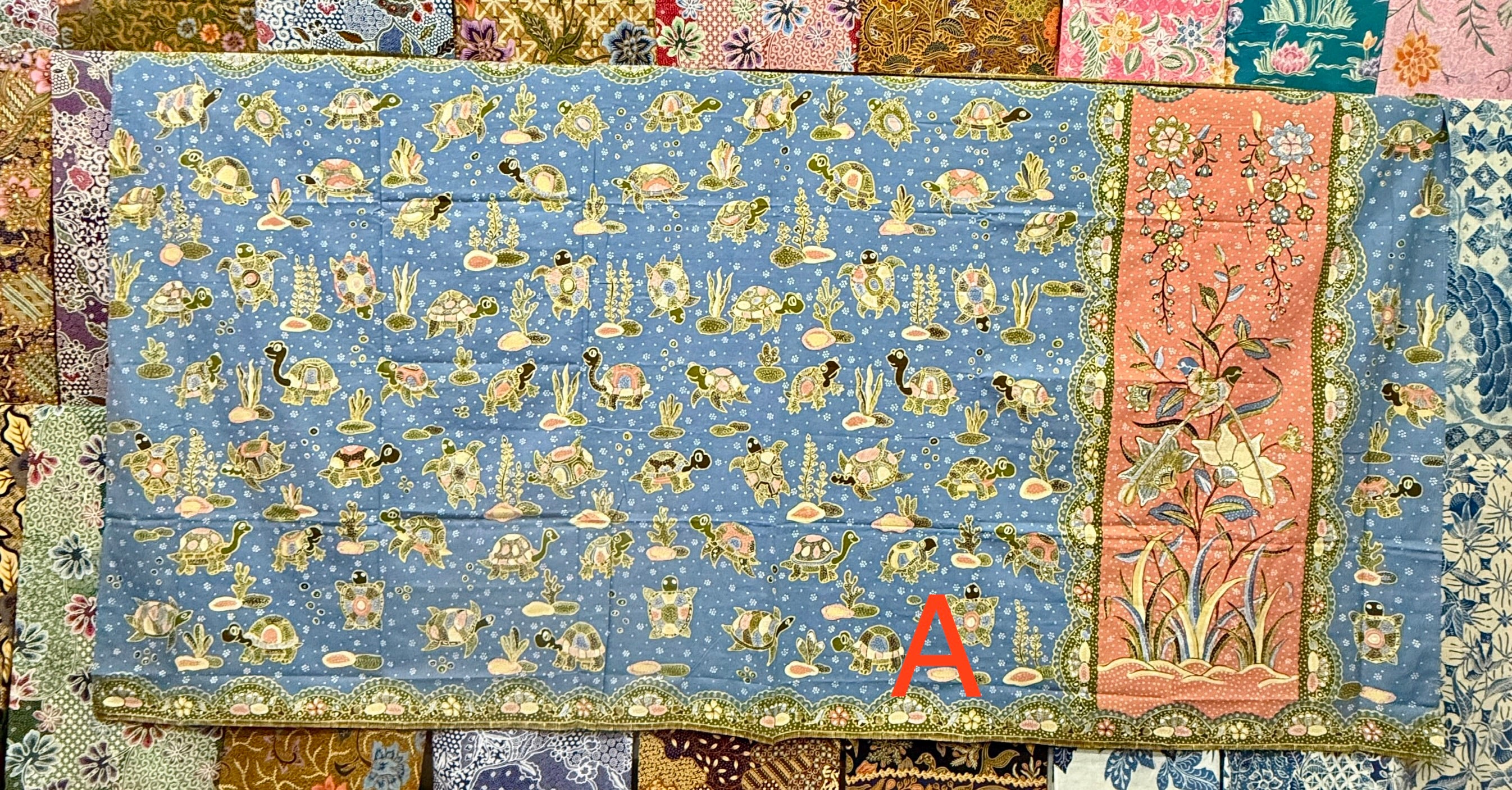 Hand drawn batik sarong