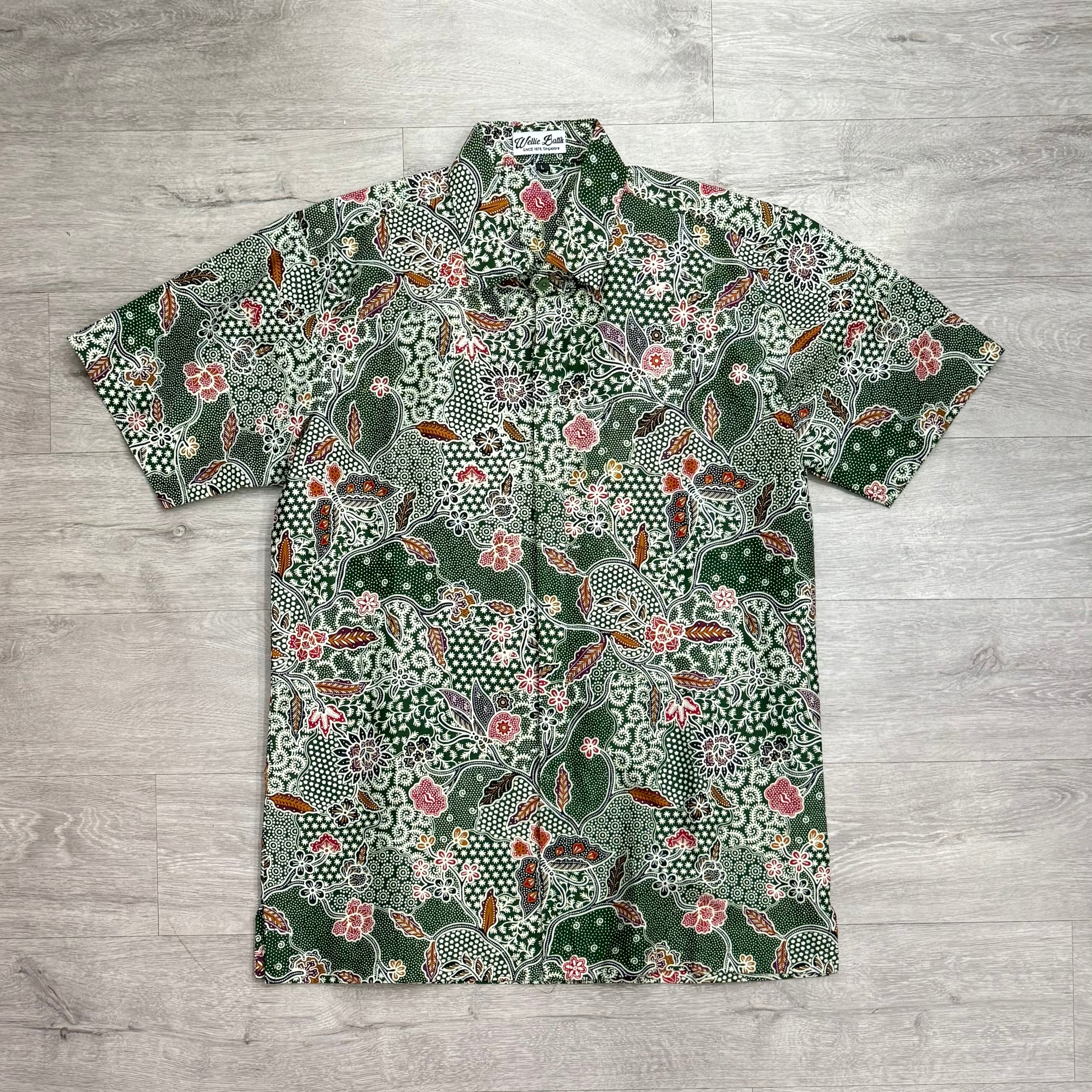 Batik print short sleeve shirts