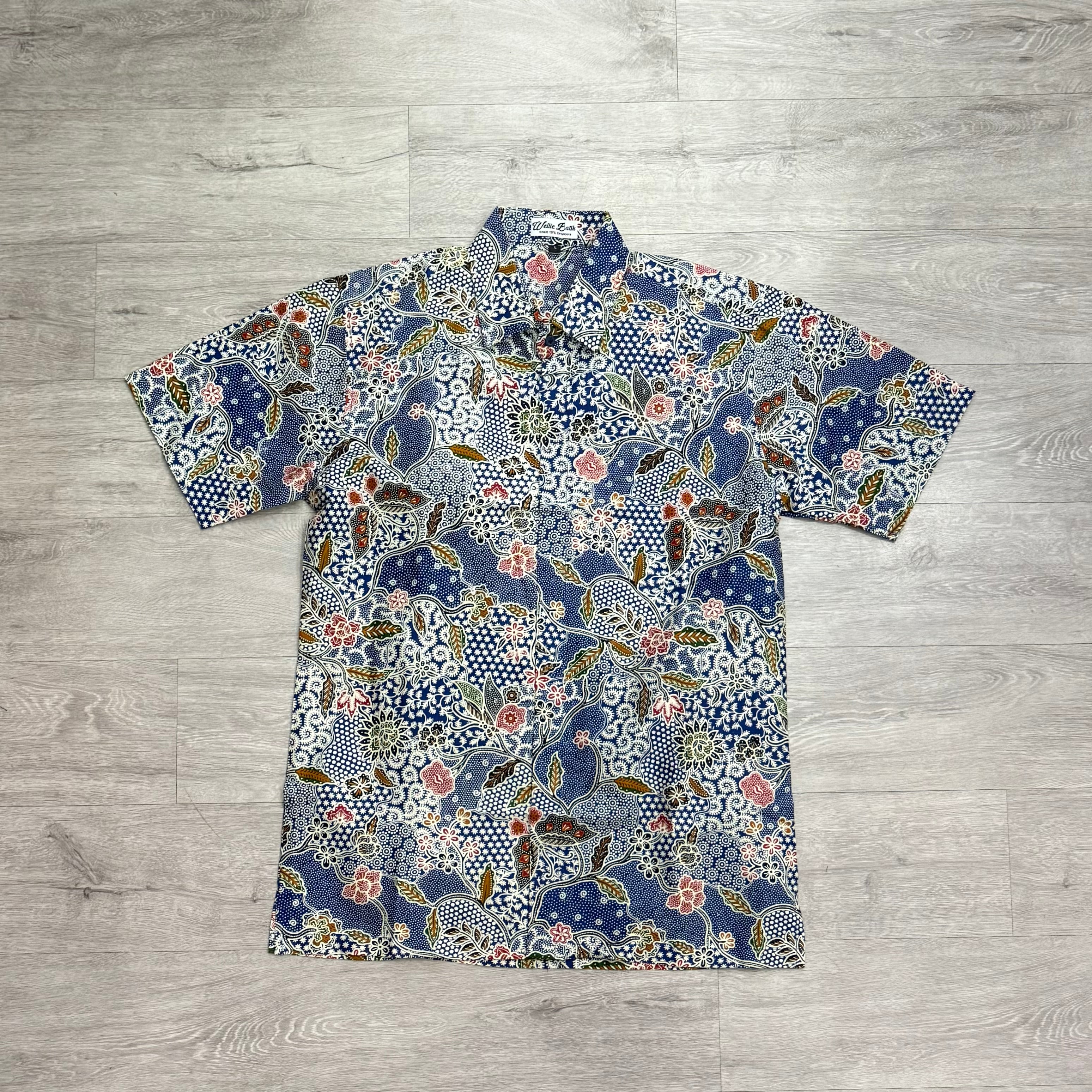 Batik print short sleeve shirts