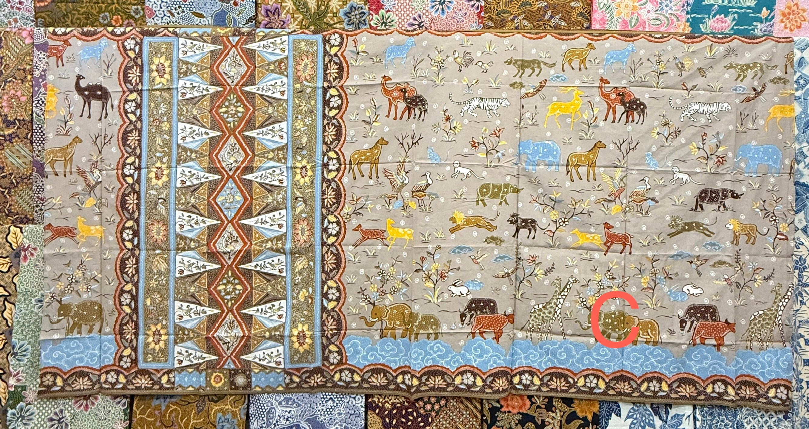 Hand drawn batik sarong