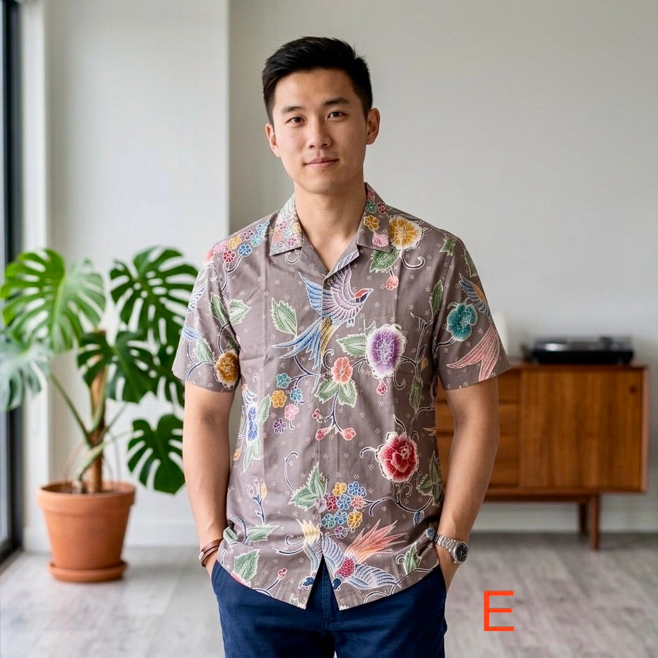 Hand drawn short sleeve shirt ( L size )