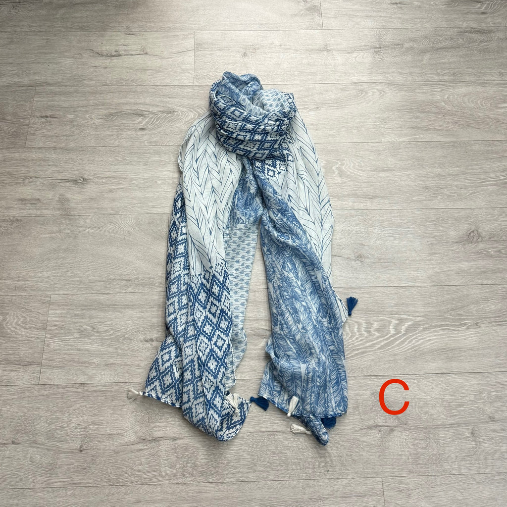 Batik print shawls