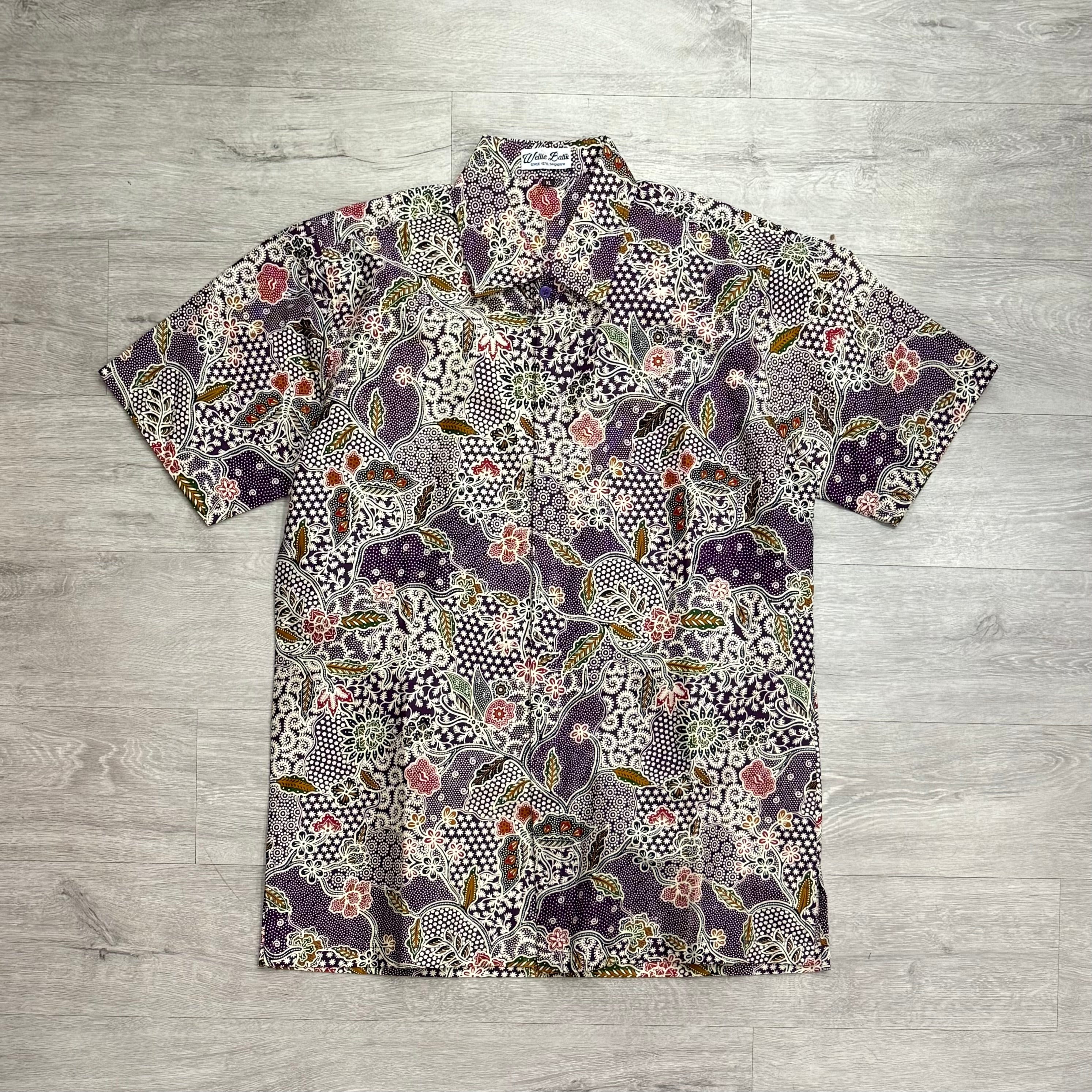 Batik print short sleeve shirts