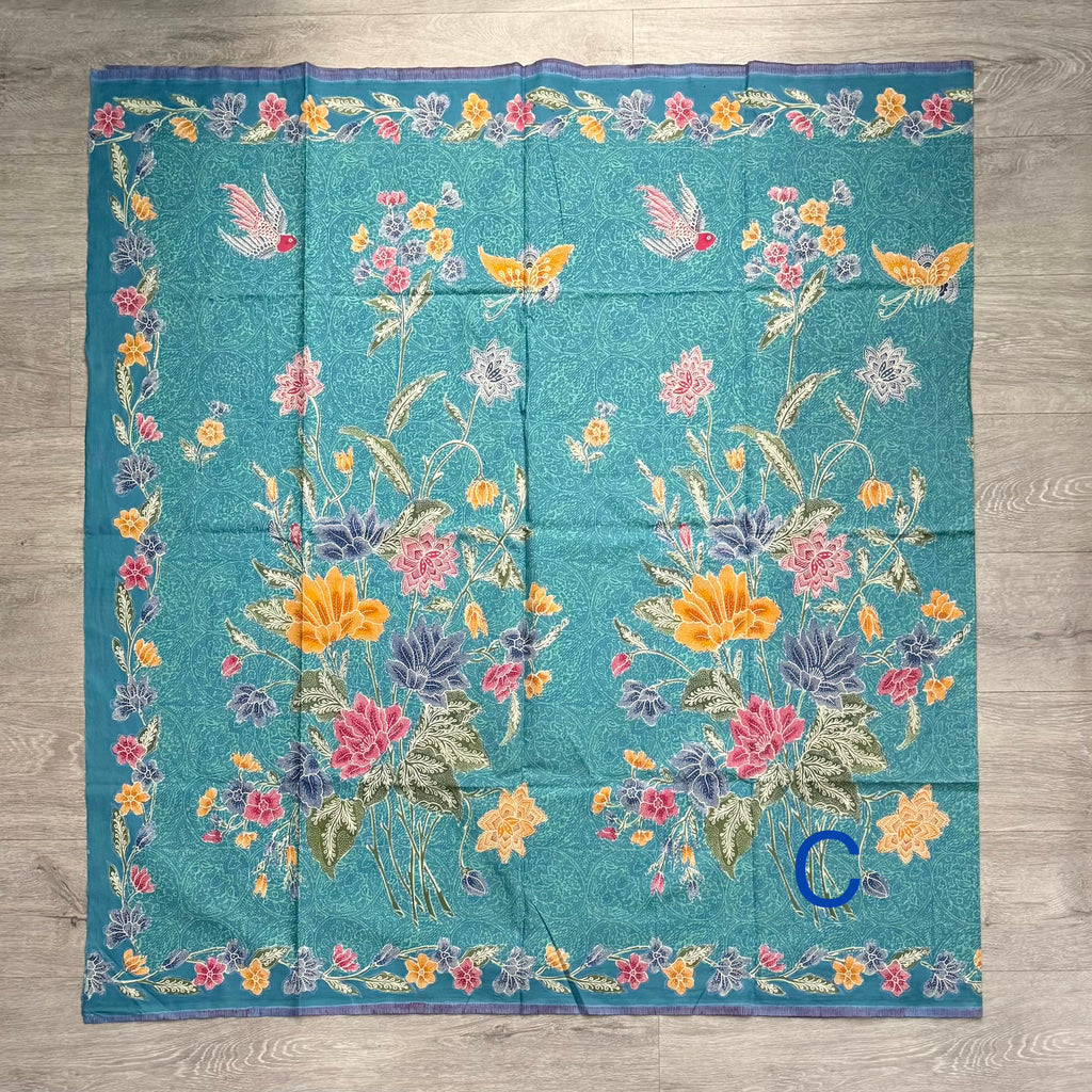 Had stamped batik fabrics