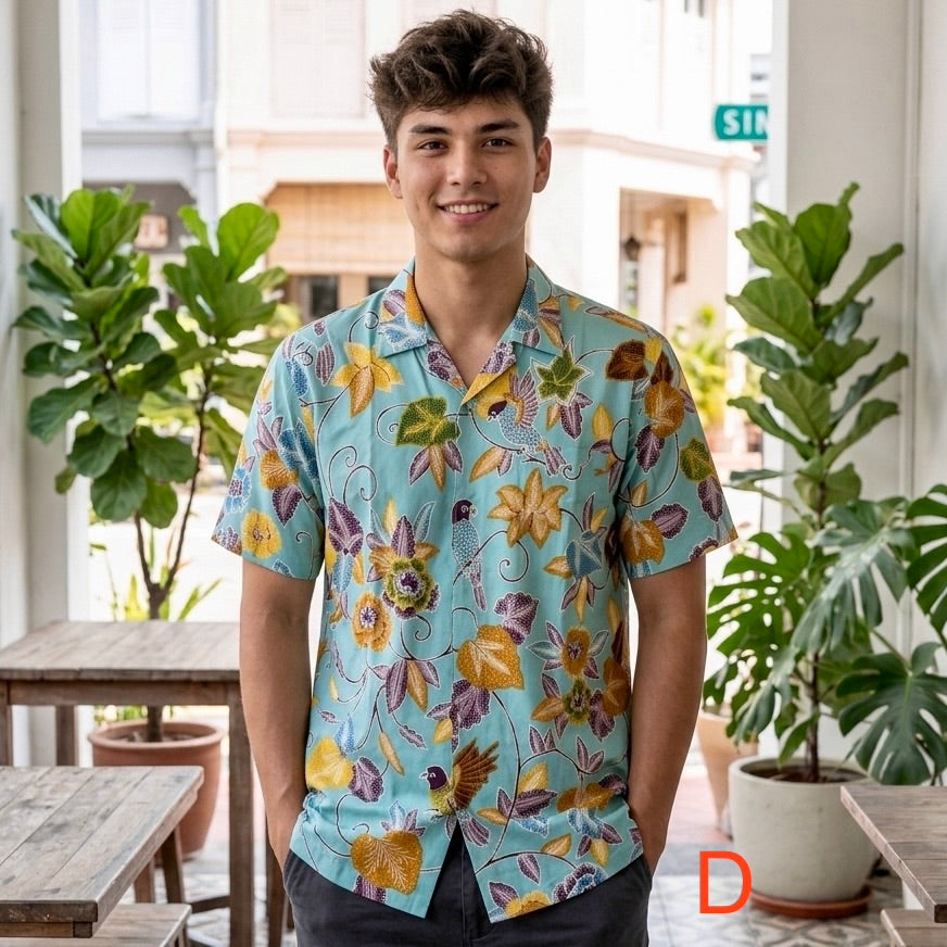 Hand drawn short sleeve shirt ( L size )