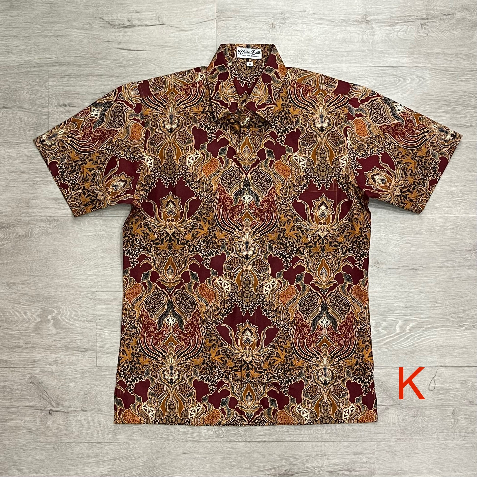 Batik print short sleeve shirts