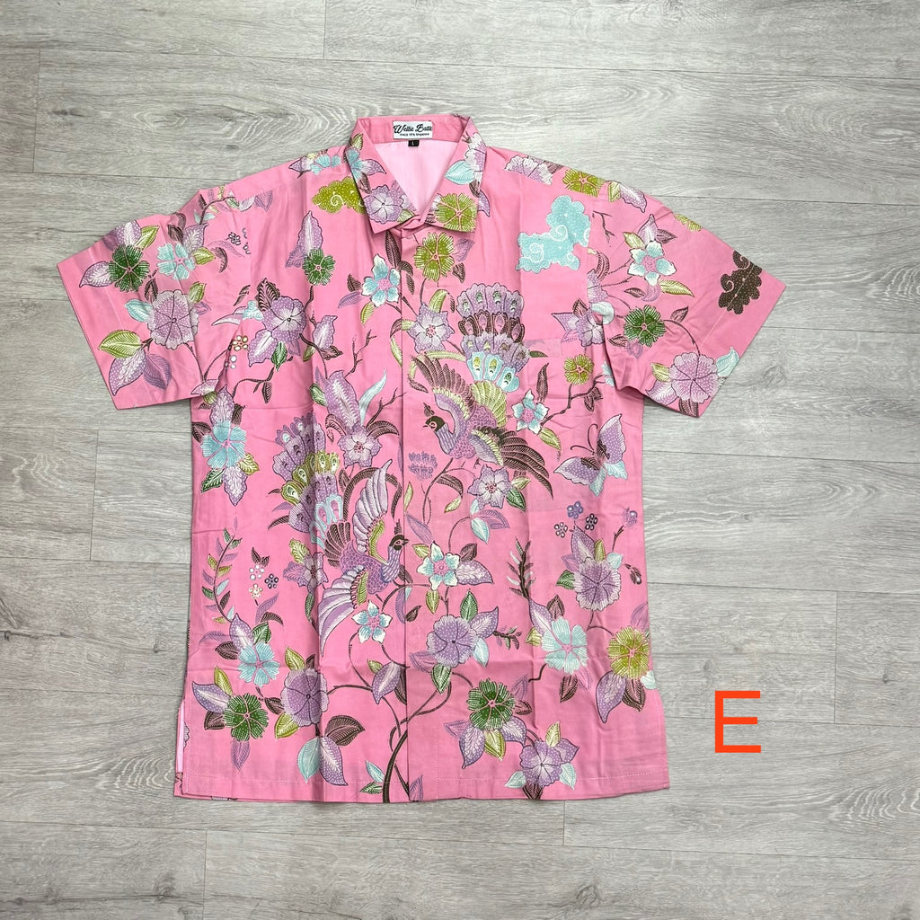 Hand drawn batik short sleeve shirts