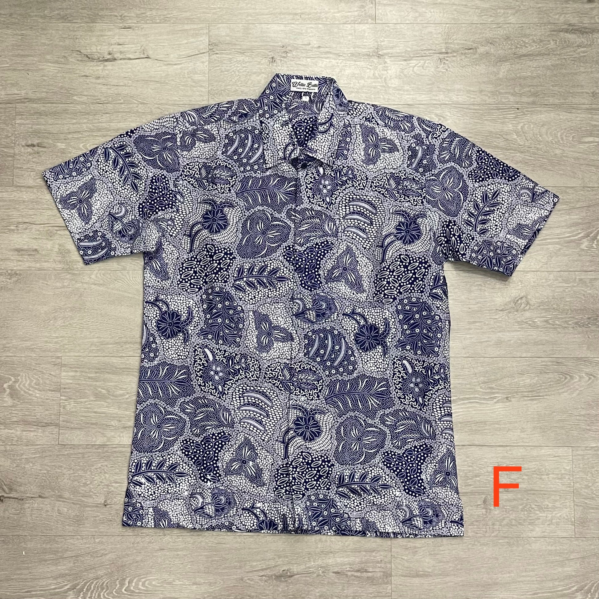 Batik print short sleeve shirts